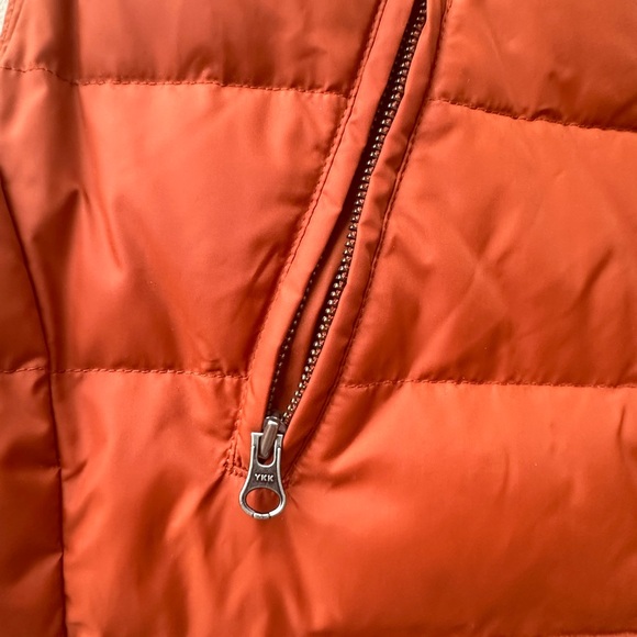 Eileen Fisher Down Vest Women's Small Burnt Orange Full Zip - Picture 3 of 9